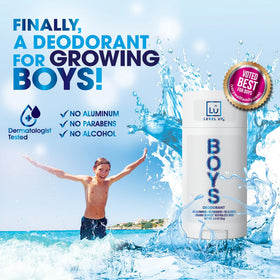Level Up Boys Deodorant for Kids 8-14 application demonstration