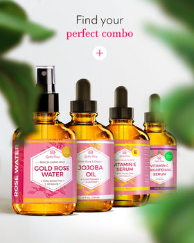 Leven Rose 24K Gold Rose Water Toner in lifestyle setting