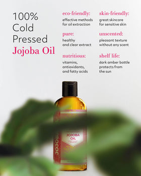 Leven Rose Jojoba Oil bottle with label