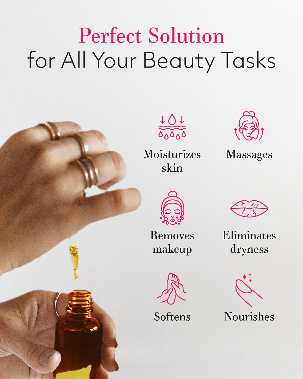 Leven Rose Jojoba Oil close-up of cap