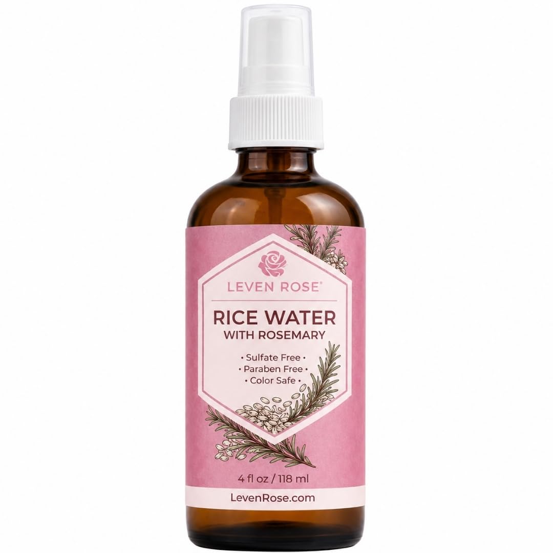 Leven Rose Rice Water Hair Growth Spray 4 oz front view