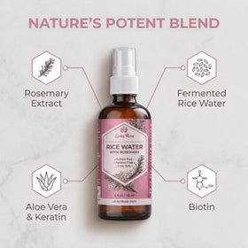 Leven Rose Rice Water Hair Growth Spray ingredients close-up