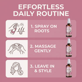 Leven Rose Rice Water Hair Growth Spray lifestyle shot