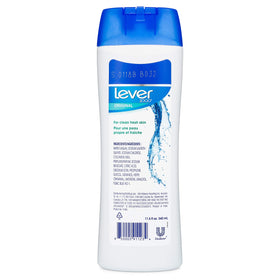 Lever 2000 Body Wash Original Fresh Scent with a shower scene