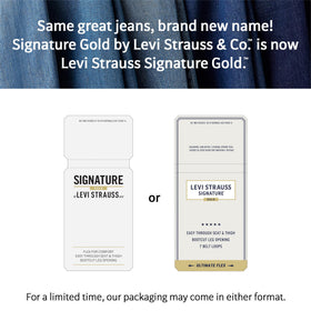 Levi Strauss Signature Gold Men's Trucker Jacket hanging on a rack