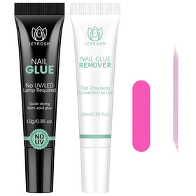 LEYKOSH Nail Glue and Remover Set packaging front view