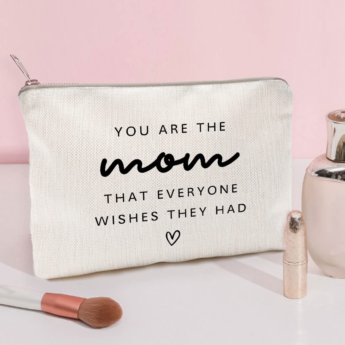 LICOBG Makeup Bag for Mom side view showing spacious interior