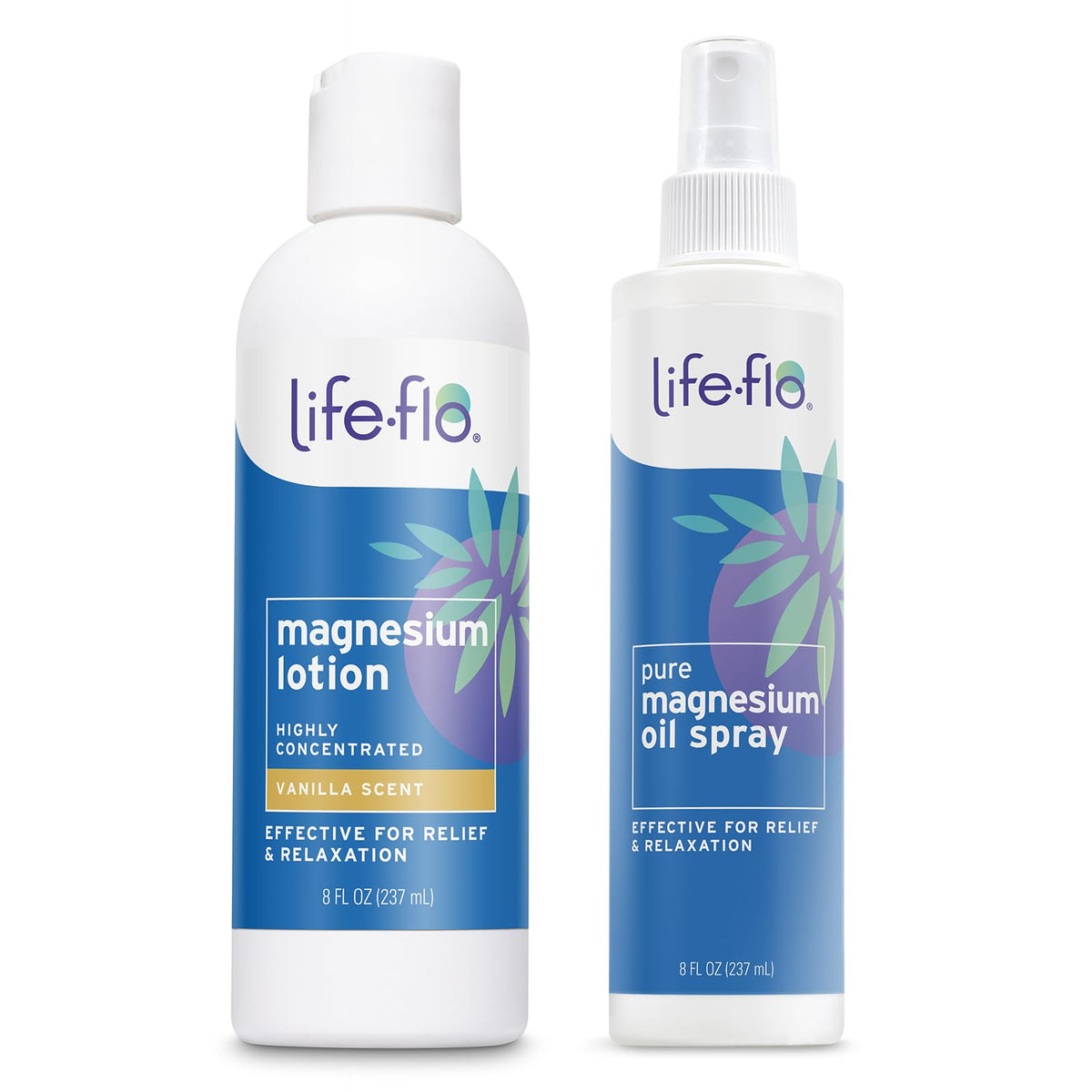 LIFE-FLO Magnesium Lotion 8oz Vanilla front view