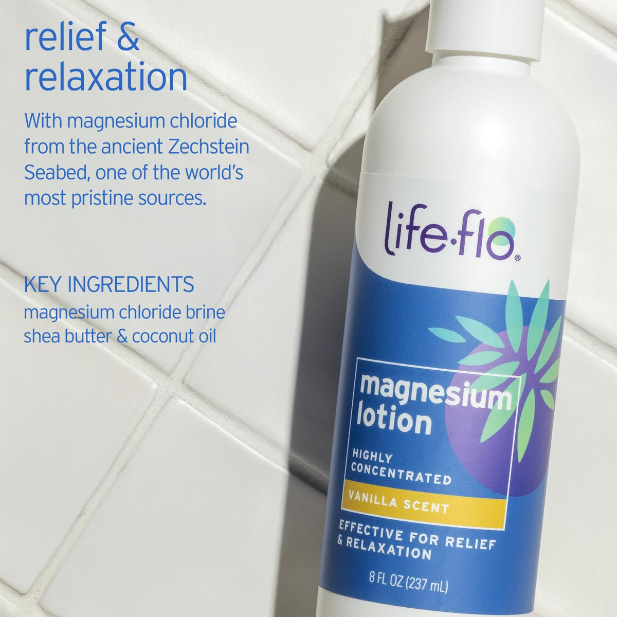 LIFE-FLO Pure Oil Spray 8oz Vanilla side view