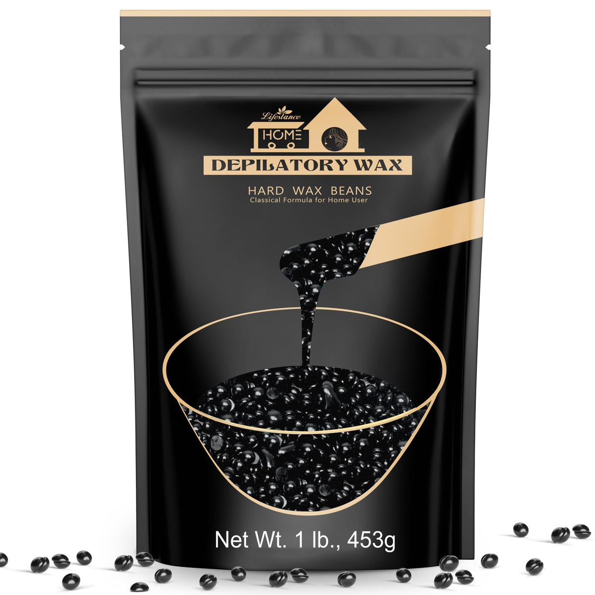 Lifestance 1LB Blackberry Wax Beads front view with packaging
