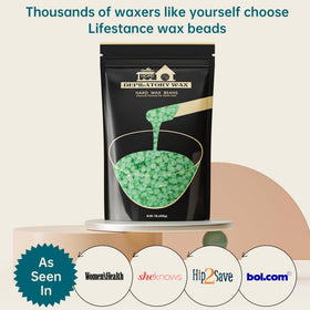 Lifestance Aloe Vera Wax Beads melting in a wax warmer