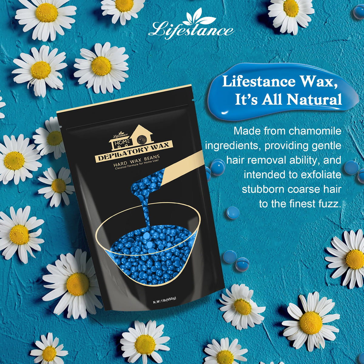 Lifestance Hard Wax Beads for full body hair removal