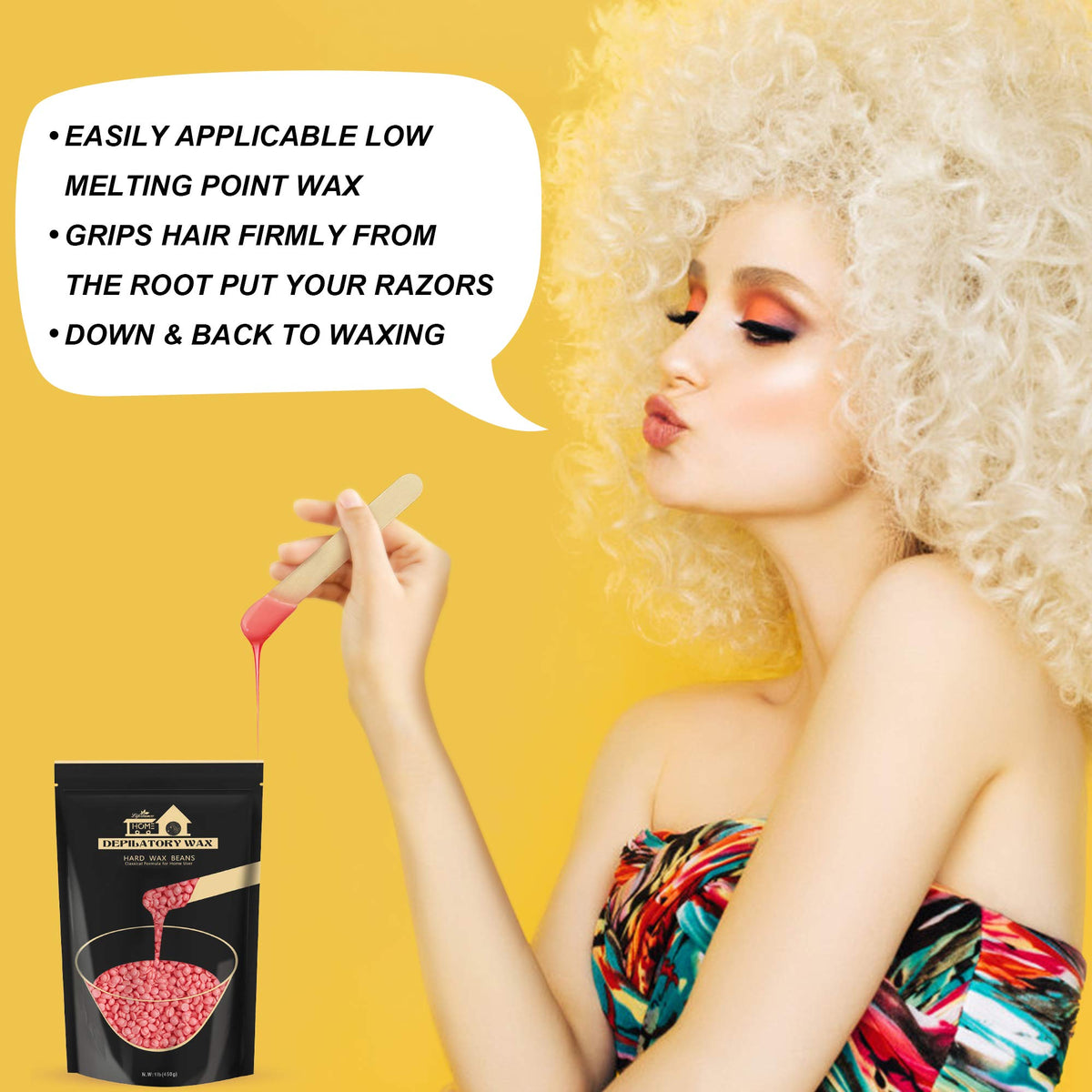 Lifestance Hard Wax Beans application on skin