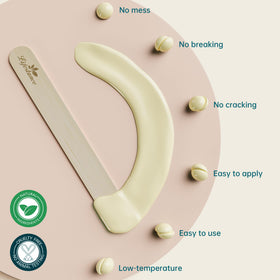 Lifestance Hard Wax Beans displayed with tools for waxing
