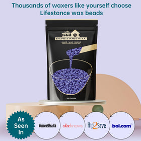 Lifestance Hard Wax Beans Lavender with waxing tools