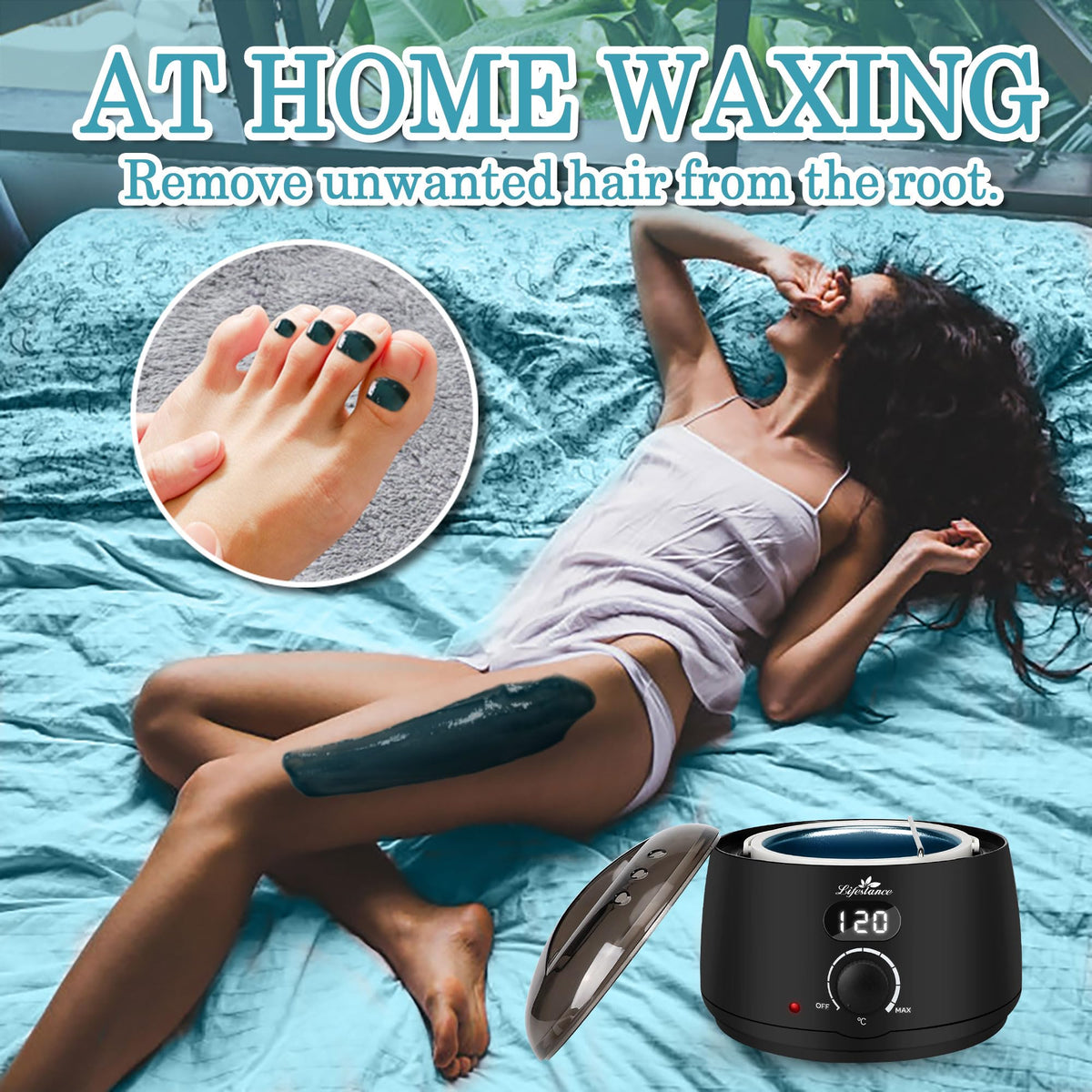 Lifestance L2 Digital Wax Warmer showing heating process