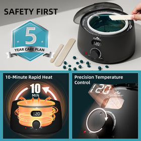 Lifestance L2 Digital Wax Warmer side view showing removable aluminum pot