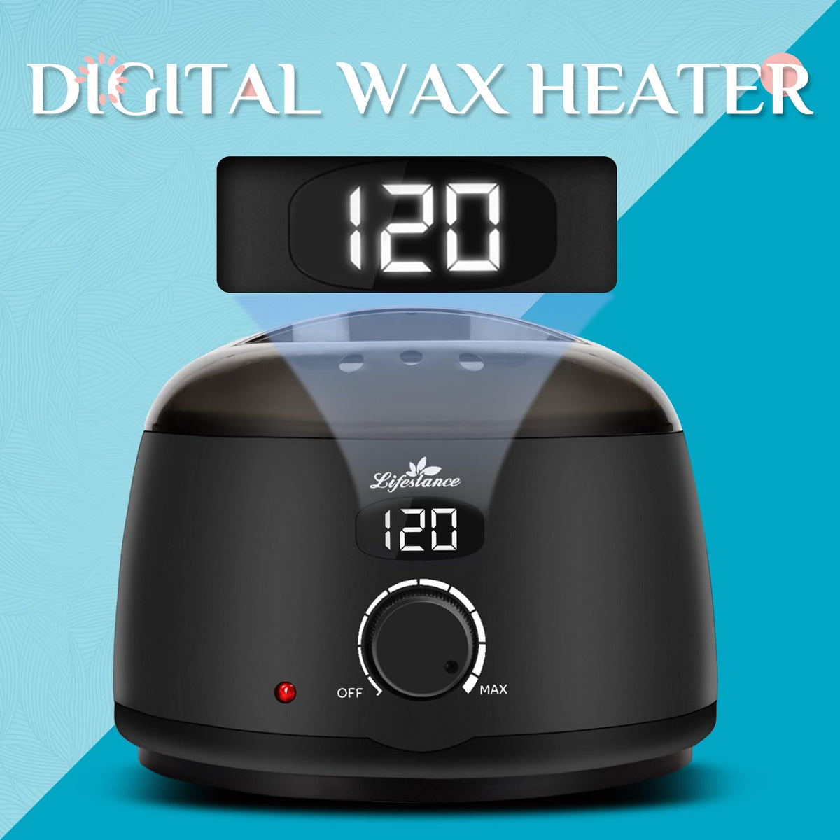 Lifestance L2 Digital Wax Warmer with temperature control display