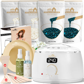 Lifestance L3 Waxing Kit white digital wax warmer front view