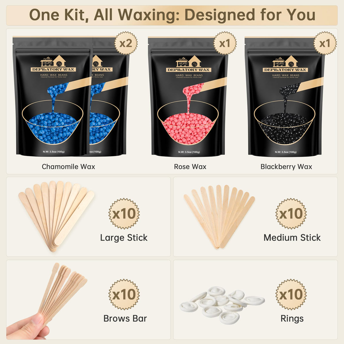 Lifestance wax beads in a warm wax warmer