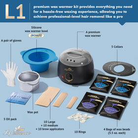 Lifestance wax warmer with silicone bowl and wax beads