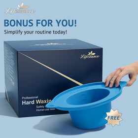 Lifestance waxing kit accessories including gloves and protection covers