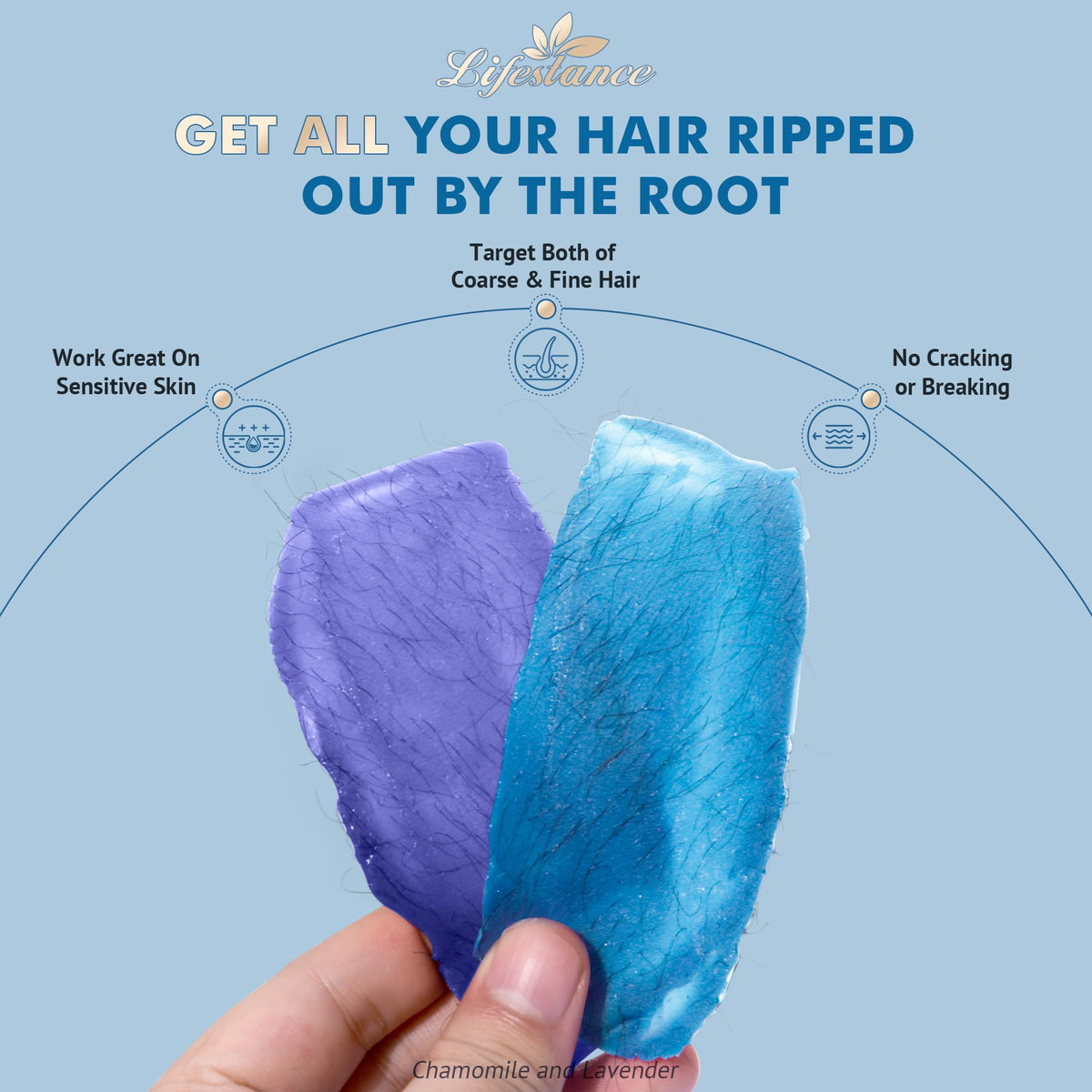 Lifestance waxing kit applicators and oil packs