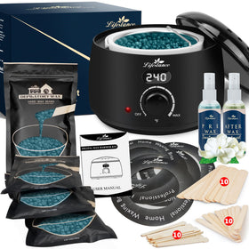 Lifestance Waxing Kit with digital wax pot warmer and wax beads