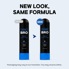Lifestyle image featuring Code Bro Men's Intimate Wash Ice Breaker