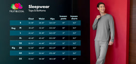 Lifestyle image of a man lounging in the pajama set