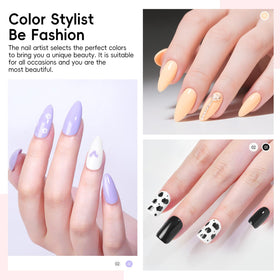 Lifestyle image of a woman applying COSCELIA gel nail polish