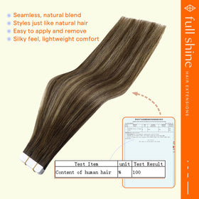 Lifestyle image of a woman wearing Full Shine Tape in Hair Extensions