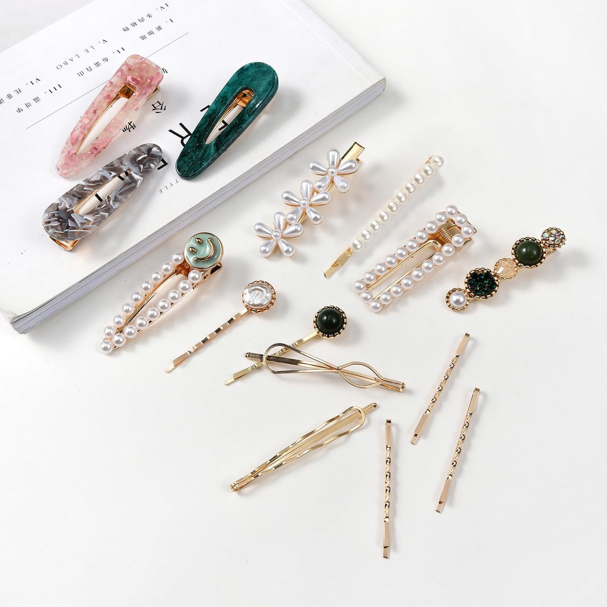 Lifestyle image of a woman wearing Mehayi hair clips at a party