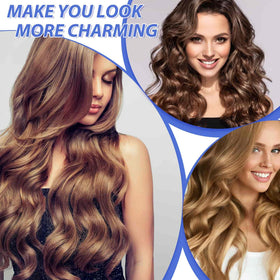 Lifestyle image of Acejoz Jumbo Hair Rollers during styling