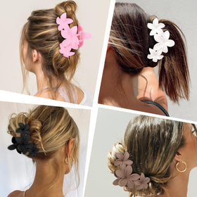 Lifestyle image of ANBALA flower hair clips at the beach