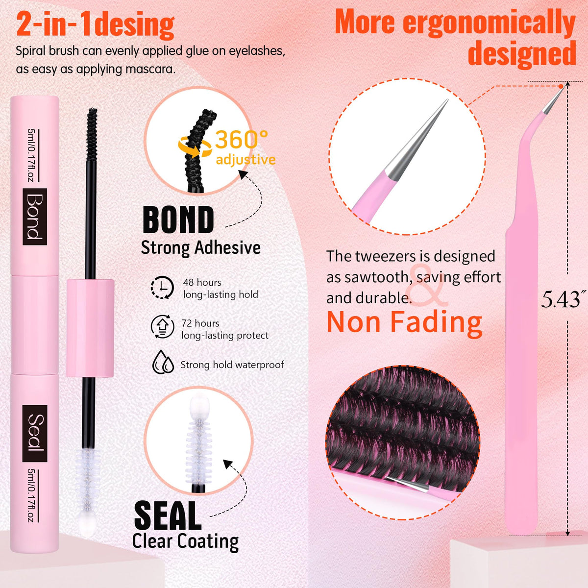 Lifestyle image of applying Geeneiya lashes