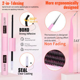Lifestyle image of applying Geeneiya lashes