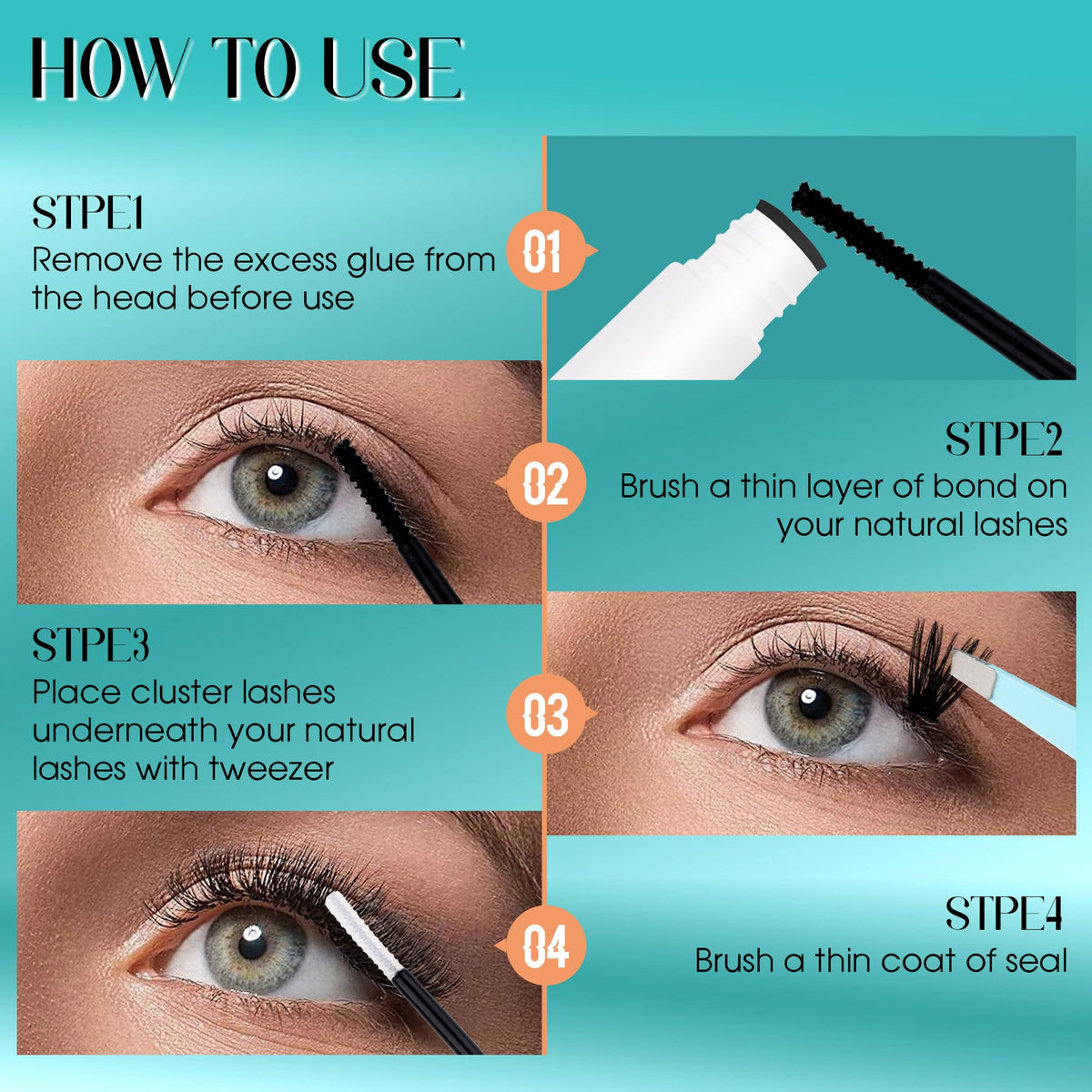 Lifestyle image of applying GEMERRY lashes at home