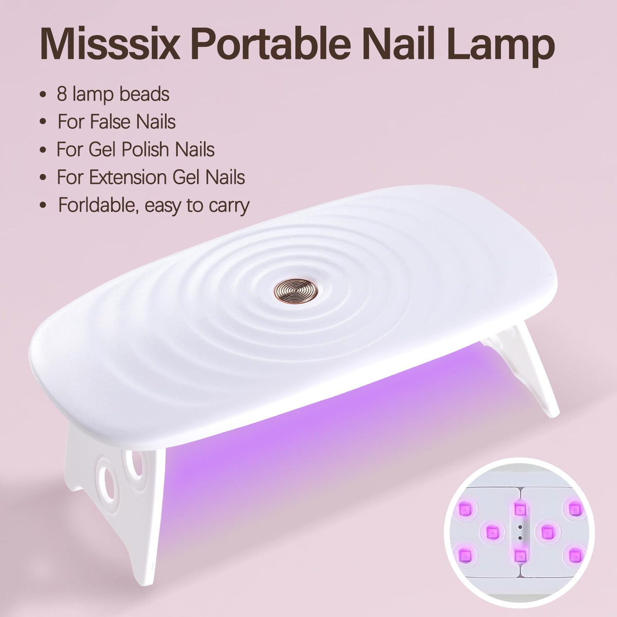 Lifestyle image of applying Misssix nail tips