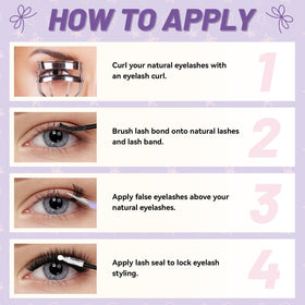 Lifestyle image of applying QUAFFLY lash clusters