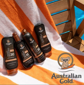 Lifestyle image of Australian Gold Spray Gel Sunscreen outdoors