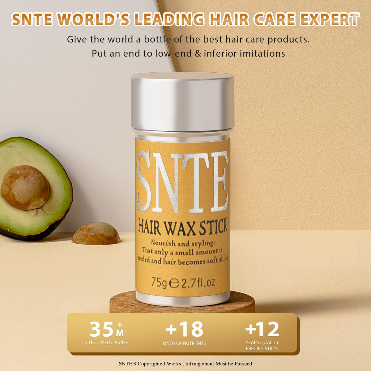 Lifestyle image of BabyFaceDiary Hair Wax Stick
