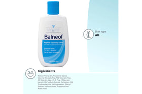 Lifestyle image of Balneol Cleansing Lotion in bathroom