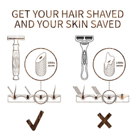 Lifestyle image of Bambaw safety razor in bathroom setting