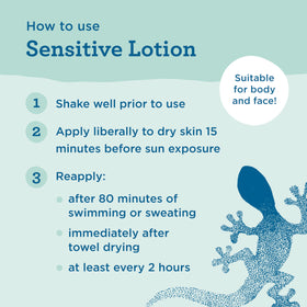 Lifestyle image of BLUE LIZARD Sensitive Mineral SPF 50 Sunscreen being used outdoors