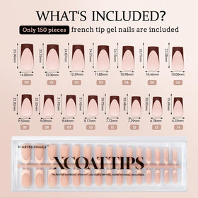 Lifestyle image of BTARTBOXNAILS SkinTone French Tip Press On Nails