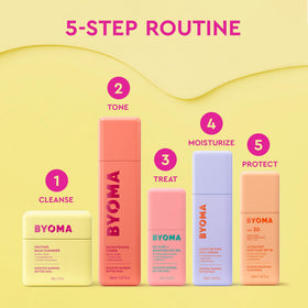 Lifestyle image of BYOMA De-Puff Eye Gel