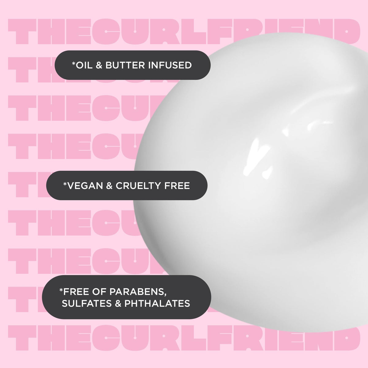 Lifestyle image of Cake Beauty Curl Defining Cream in use