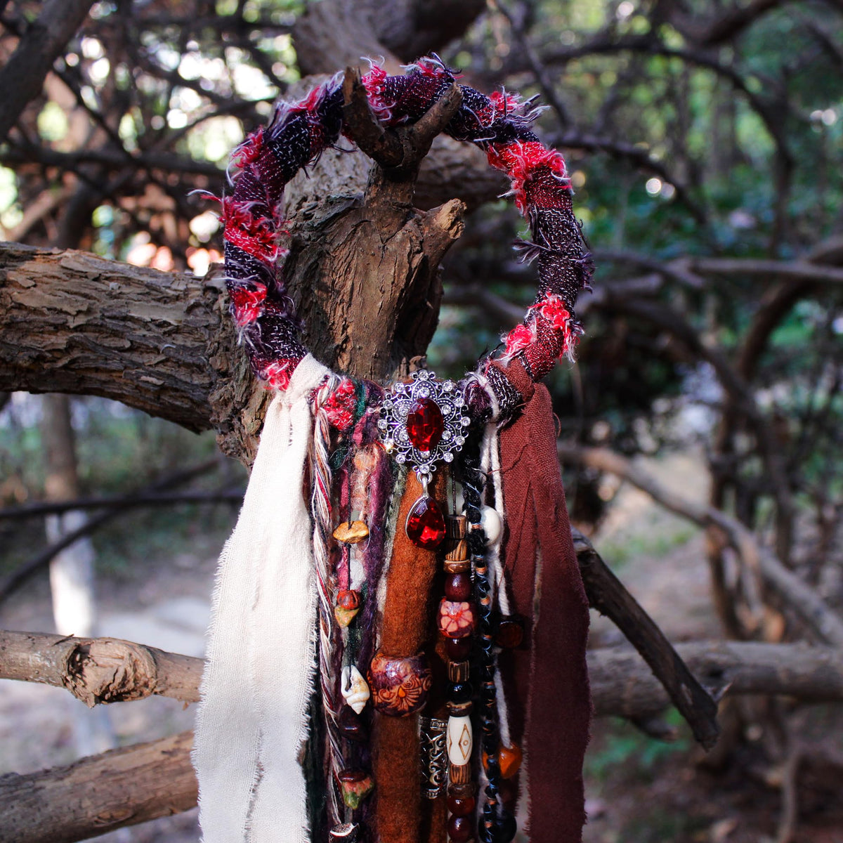 Lifestyle image of dreadlock hair tie in use