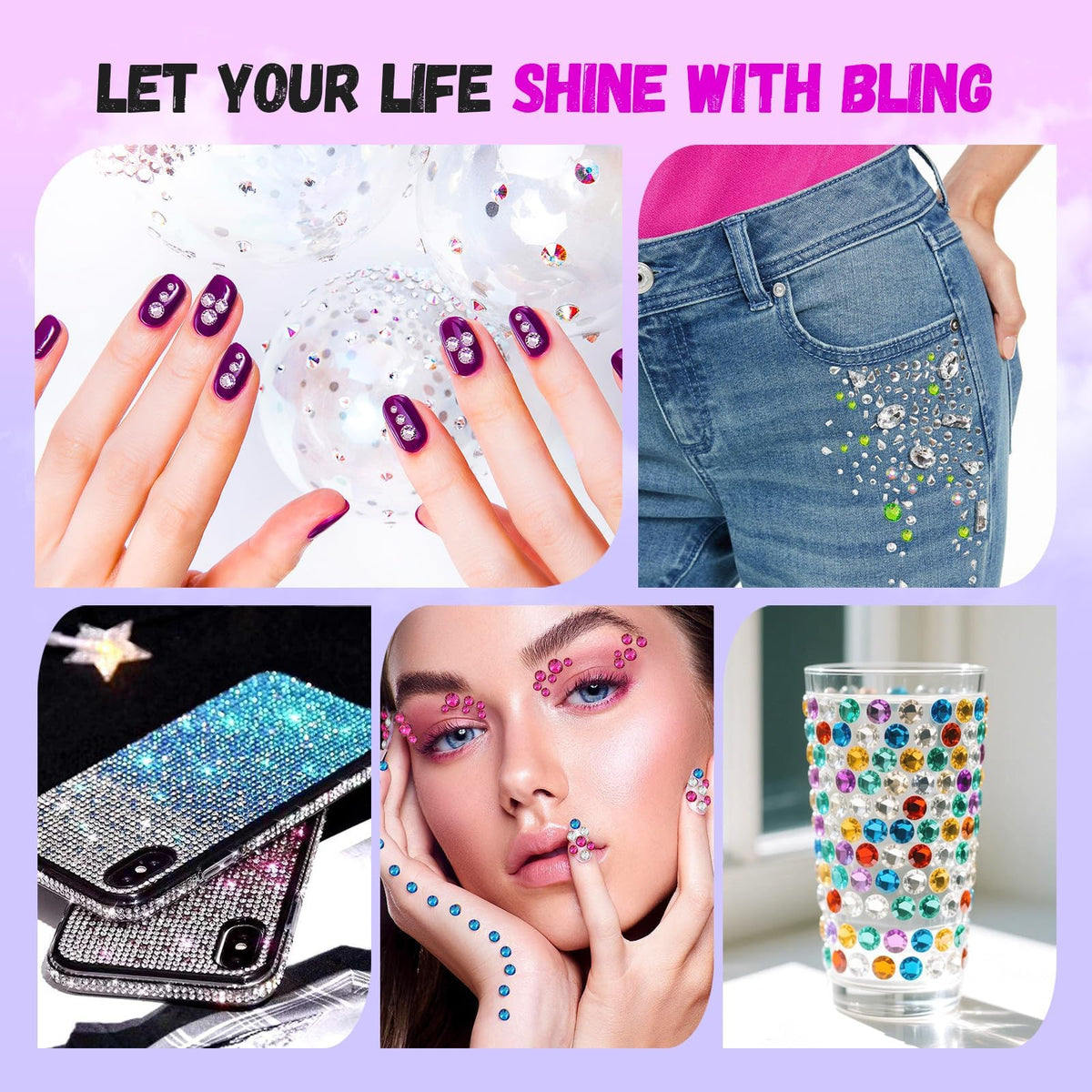 Lifestyle image of EGKamh rhinestones kit in use